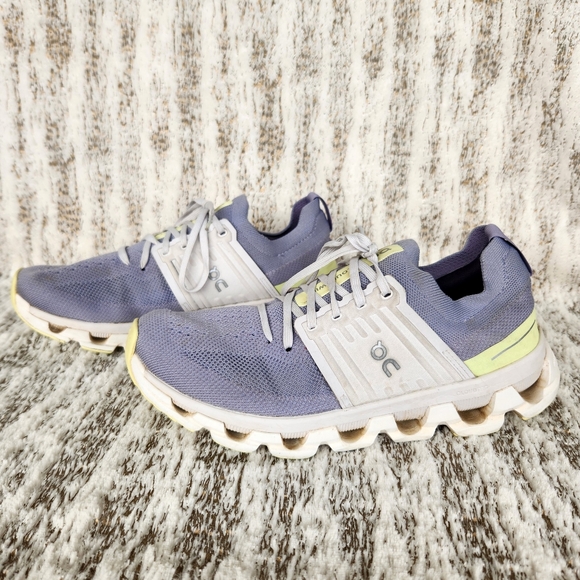On Running "Cloudswift III 3" Sneakers Grey Gray Neon Yellow | Women's Size 9 - Picture 3 of 14